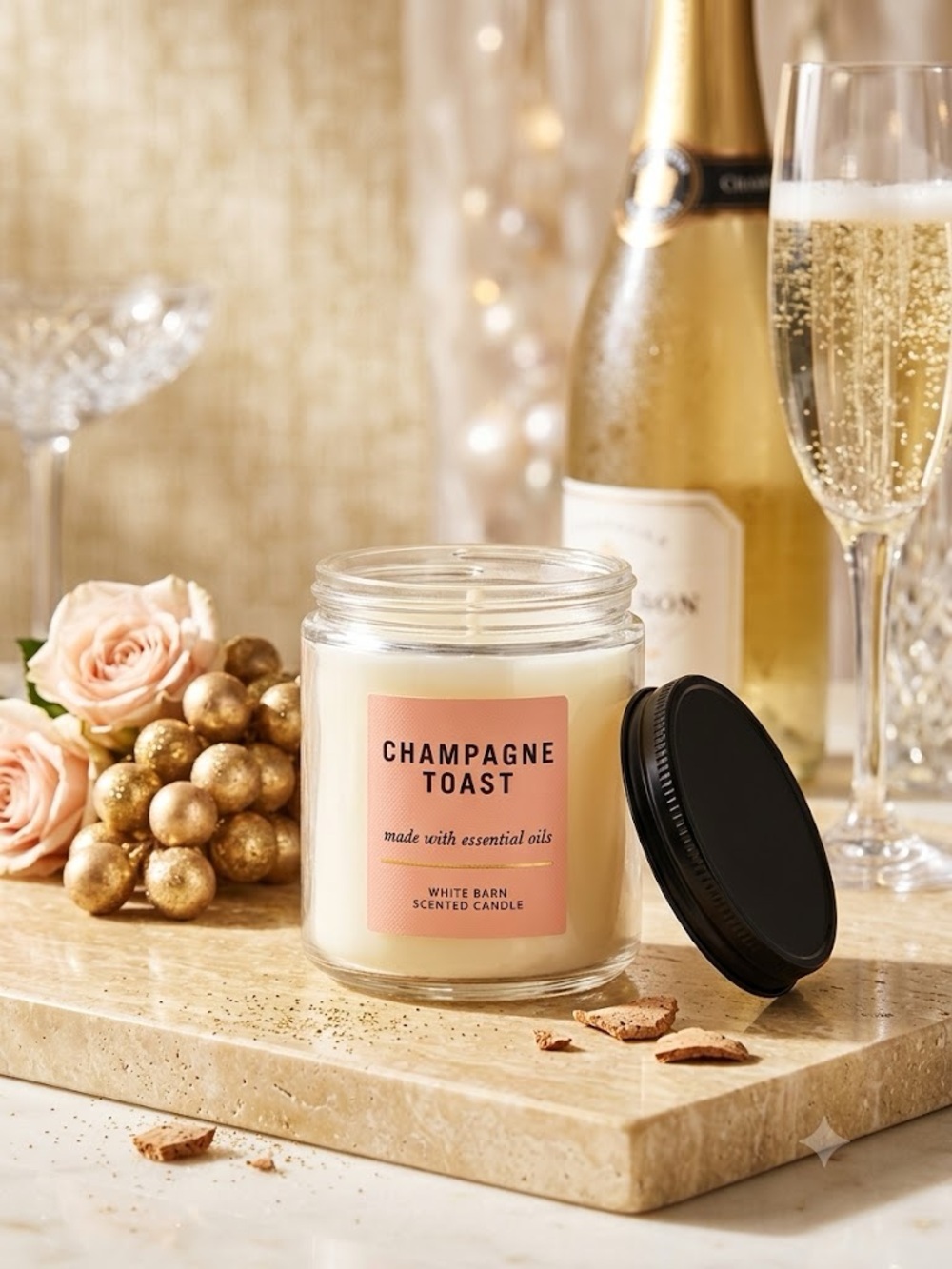White Barn Champagne Toast Single-Wick Candle